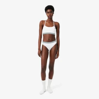 Geribde katoenen bralette