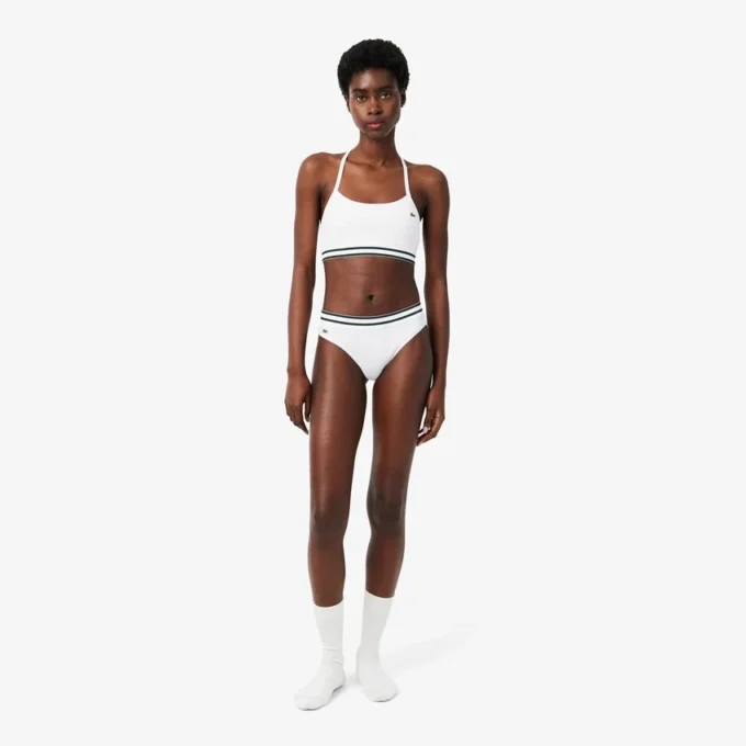 Geribde katoenen bralette