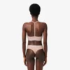 Geribde katoenen bralette