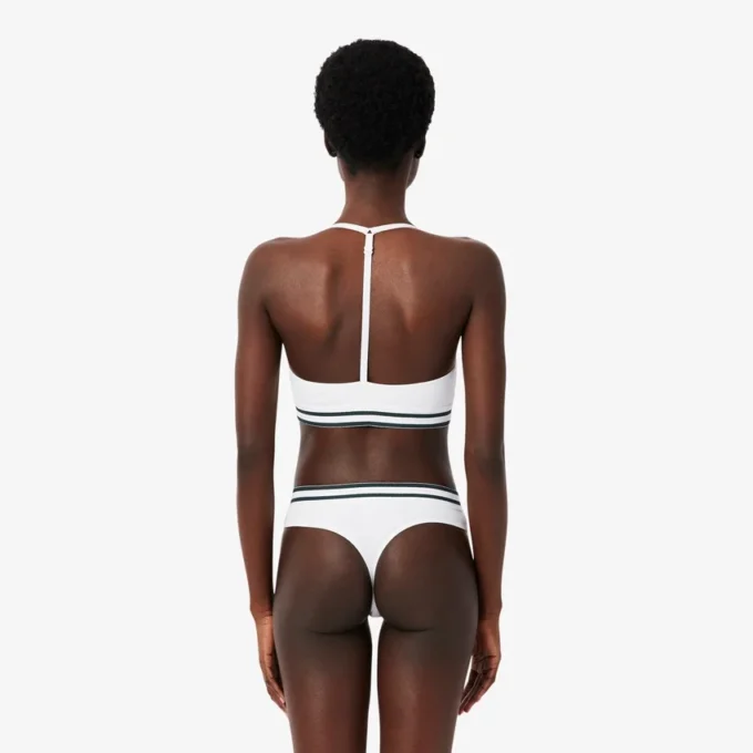 Geribde katoenen bralette
