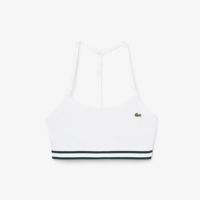 Geribde katoenen bralette