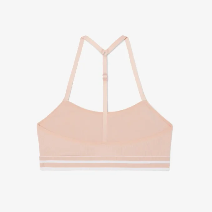 Geribde katoenen bralette