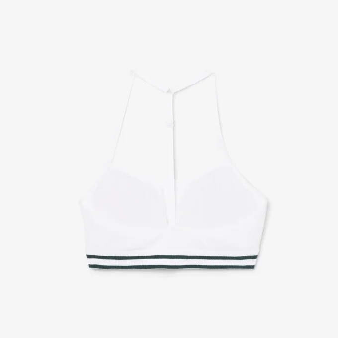 Geribde katoenen bralette