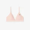Geribde katoenen driehoekige bralette