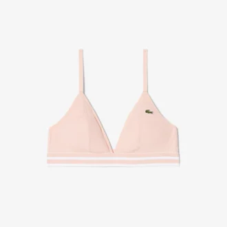 Geribde katoenen driehoekige bralette