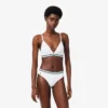Geribde katoenen driehoekige bralette