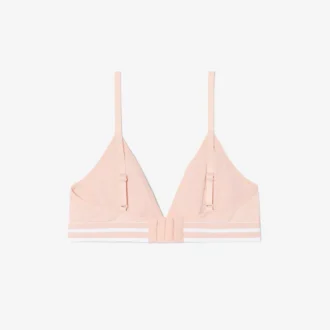 Geribde katoenen driehoekige bralette