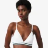Geribde katoenen driehoekige bralette