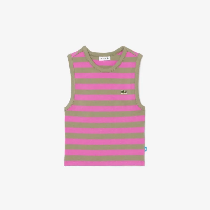 Gestreepte geribde tanktop voor kinderen