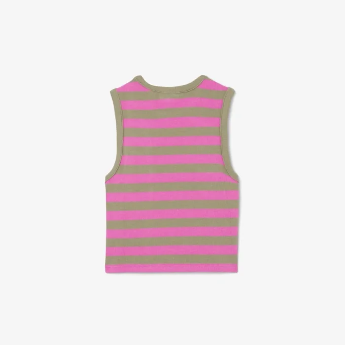 Gestreepte geribde tanktop voor kinderen