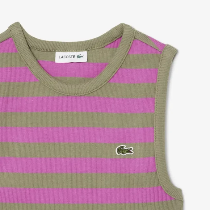 Gestreepte geribde tanktop voor kinderen