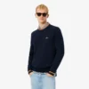 Gestreepte katoenen jersey trui voor heren
