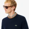 Gestreepte katoenen jersey trui voor heren