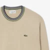 Gestreepte katoenen jersey trui voor heren