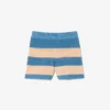 Gestreepte mesh-korte broek Gestreepte mesh-korte broek