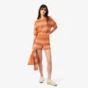 Gestreepte mesh-korte broek Gestreepte mesh-korte broek