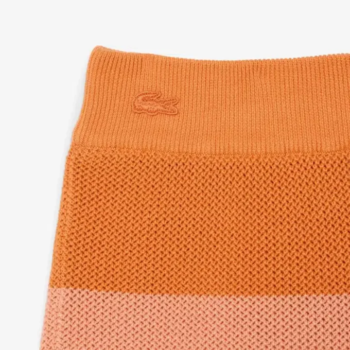 Gestreepte mesh-korte broek Gestreepte mesh-korte broek