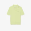 Gestreepte polo met kabelpatroon
