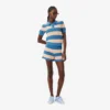 Gestreepte polo met mesh-boord