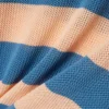 Gestreepte polo met mesh-boord