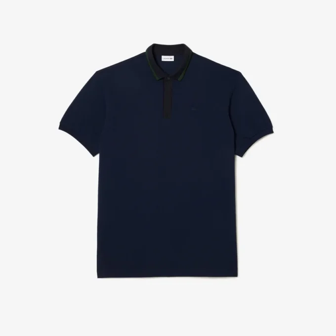 Gestreepte polo met piquékraag – grote maten – lange maten
