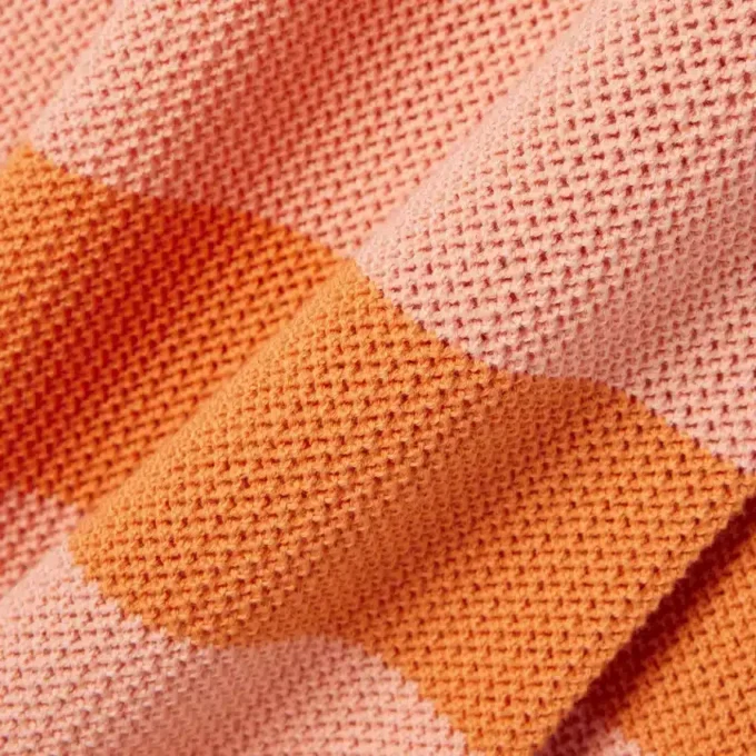 Gestreepte T-shirtjurk van mesh
