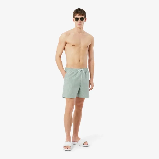 Gestreepte textuur-boxershort voor heren
