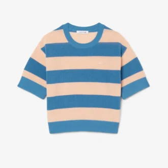 Gestrept mesh T-shirt