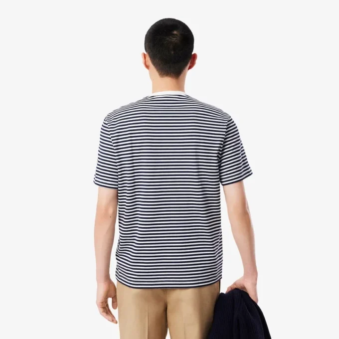 Gestrept T-shirt van zwaar katoen voor heren