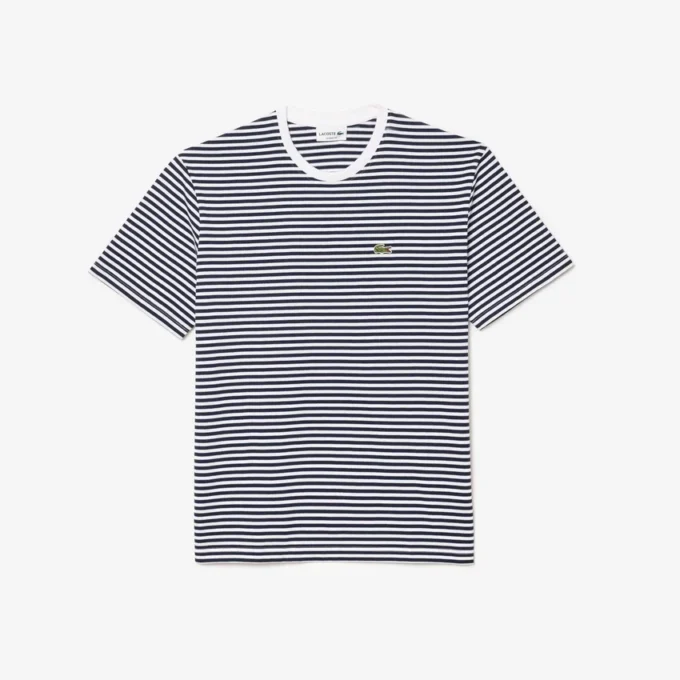 Gestrept T-shirt van zwaar katoen voor heren