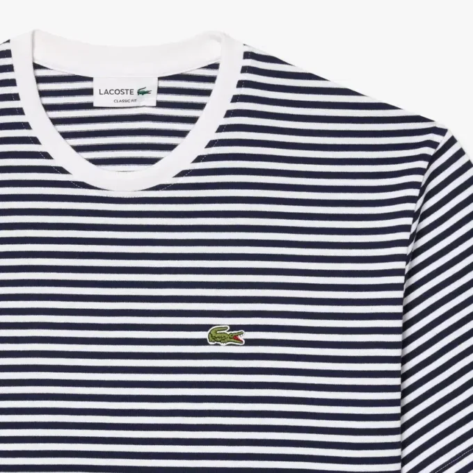 Gestrept T-shirt van zwaar katoen voor heren