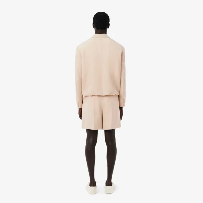 Getailleerde wollen herenshort uit de Runway-collectie