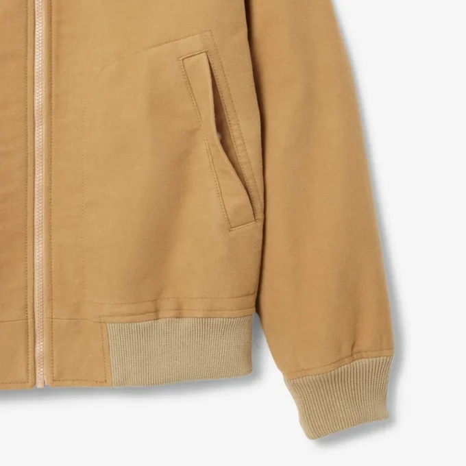 Gewatteerd moleskin jack voor heren