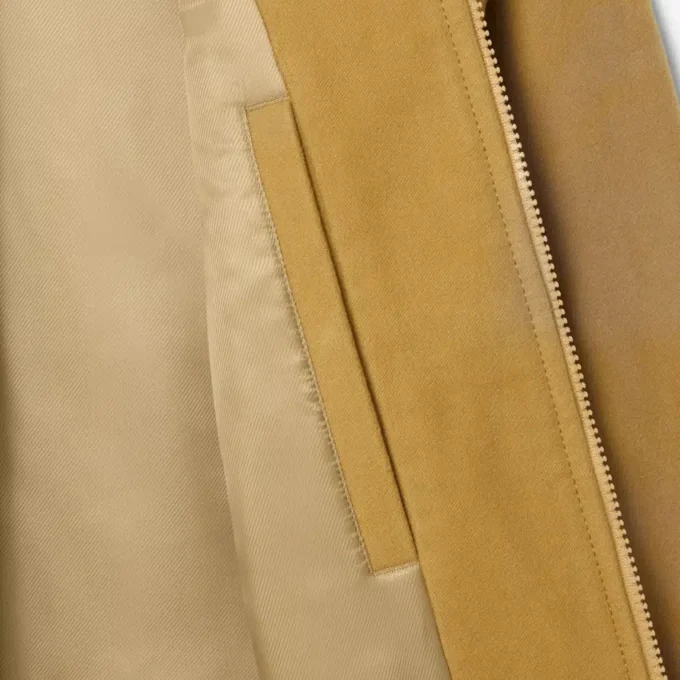 Gewatteerd moleskin jack voor heren