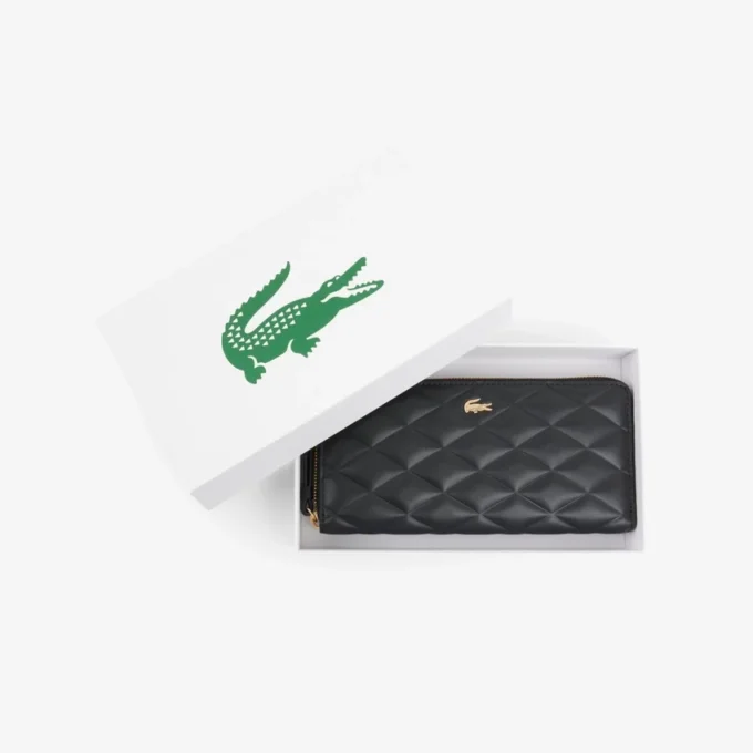 Grote Crocodelle-leren portemonnee