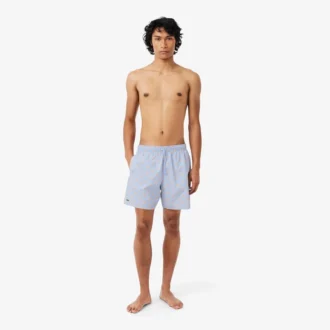 Halflange boxershort met krokodillenprint