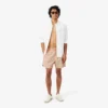 Halflange boxershort met krokodillenprint