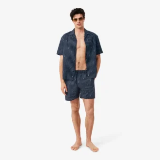 Halflange boxershort met krokodillenprint