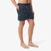 Halflange boxershort met krokodillenprint
