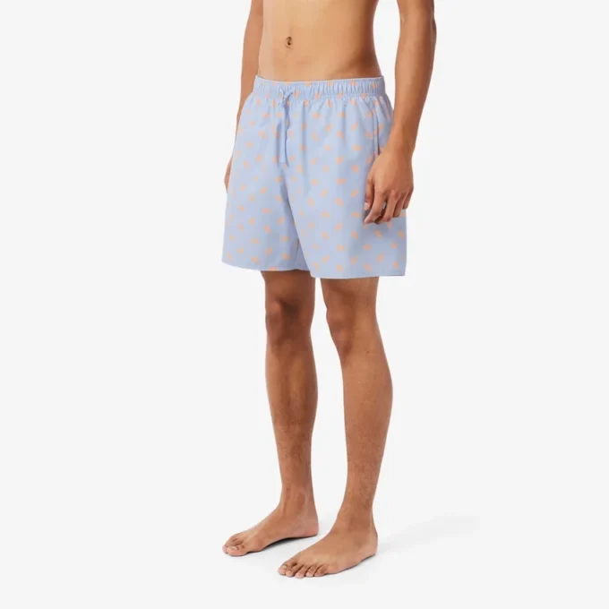 Halflange boxershort met krokodillenprint