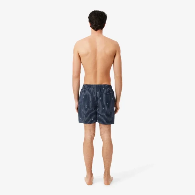 Halflange boxershort met krokodillenprint