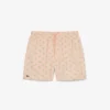 Halflange boxershort met krokodillenprint