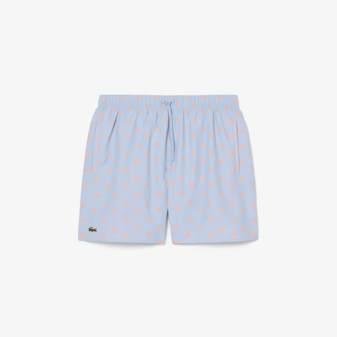 Halflange boxershort met krokodillenprint