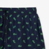 Halflange boxershort met krokodillenprint