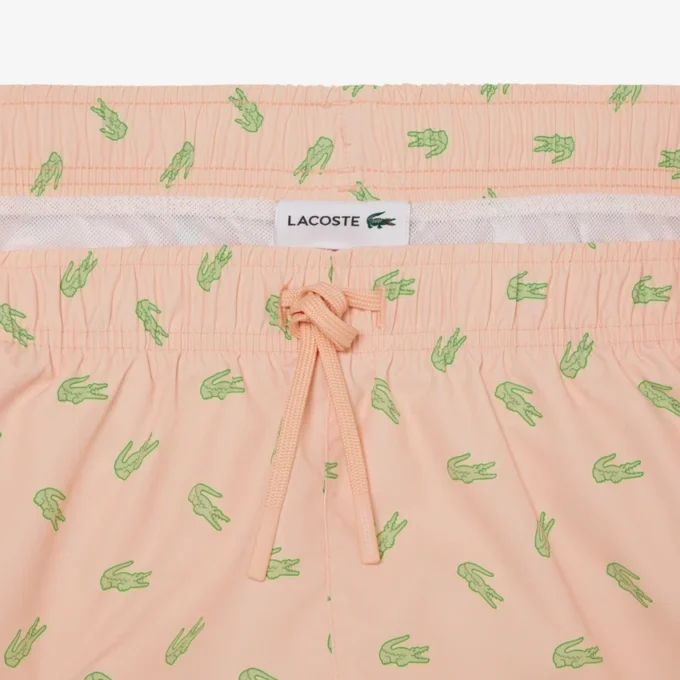 Halflange boxershort met krokodillenprint