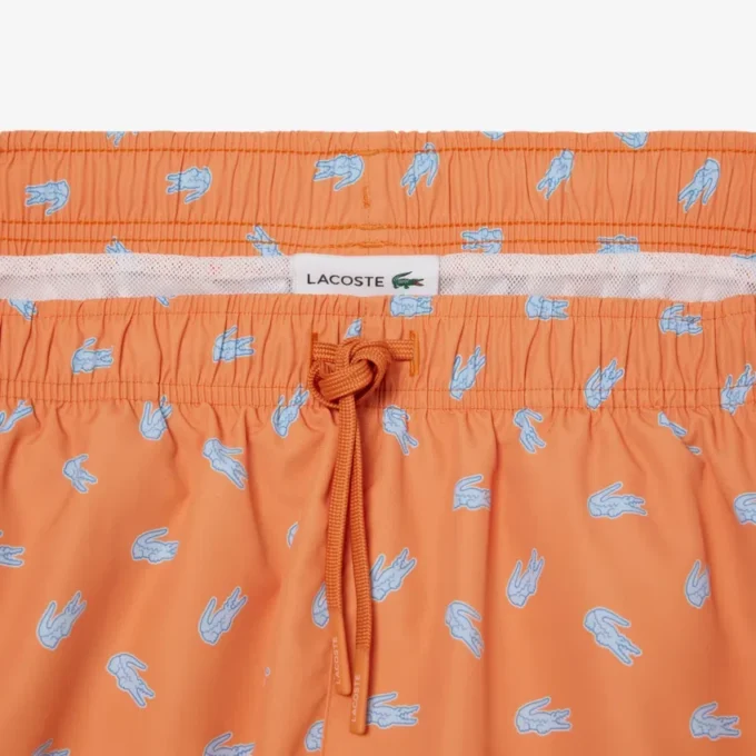 Halflange boxershort met krokodillenprint