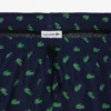 Halflange boxershort met krokodillenprint