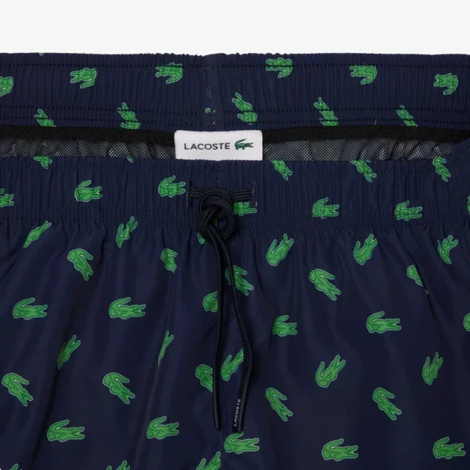 Halflange boxershort met krokodillenprint