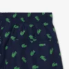 Halflange boxershort met krokodillenprint