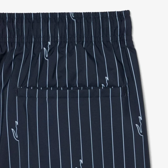 Halflange boxershort met krokodillenprint